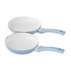 12pc Ceramic Cookware Set, Blue Linen