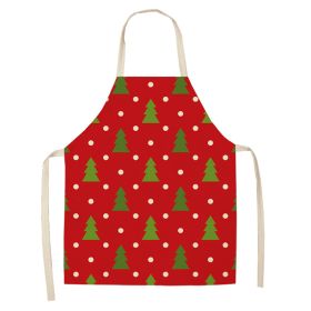 Christmas Style Apron Stain-resistant Sleeveless Apron (Option: Style 1-68to55)