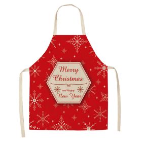 Christmas Style Apron Stain-resistant Sleeveless Apron (Option: Style 17-68to55)