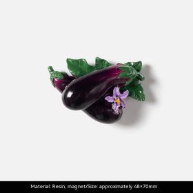 New Vegetable Magnetic Refridgerator Magnets (Option: Eggplant)