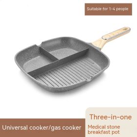 Three In One Multiple Compartments Multi-purpose Pot (Option: Three in one frying pan-29Cm)