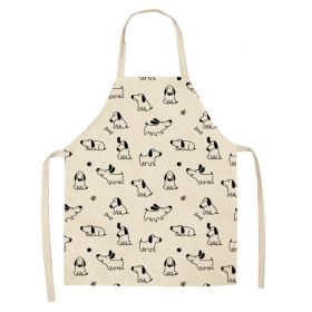 Cartoon Puppy Sleeveless Apron Home Daily Use (Option: W 02515-68x55cm)