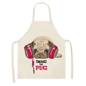 Cartoon Puppy Sleeveless Apron Home Daily Use (Option: W 02505-47x38cm)