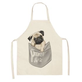 Cartoon Puppy Sleeveless Apron Home Daily Use (Option: W 02524-47x38cm)