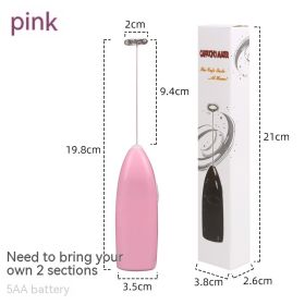 Household Automatic Blender Egg Beating Mini (Color: PINK)