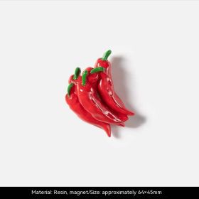 New Vegetable Magnetic Refridgerator Magnets (Option: Red pepper)