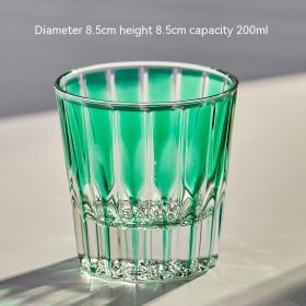 Crystal Glass Whiskey Bar Restaurant (Option: Light Green-200ml)